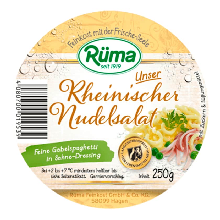 Rüma Unser Rheinischer Nudelsalat 250g